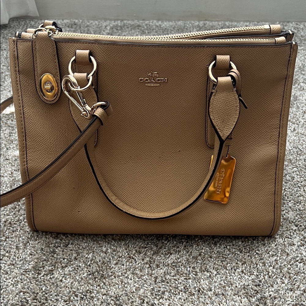 Coach Tan Leather Satchel